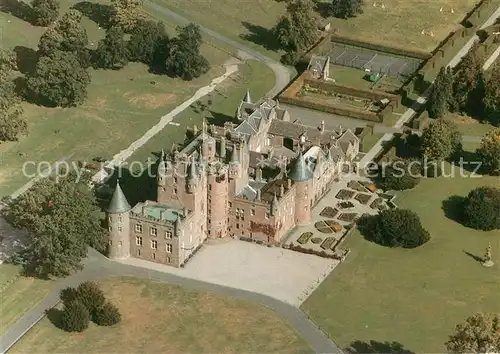 AK / Ansichtskarte Angus_UK Clamis Castle Air view 