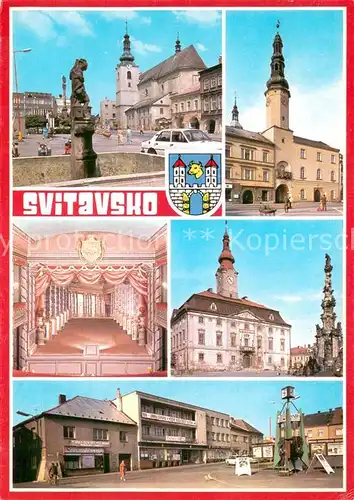 AK / Ansichtskarte Svitavsko_Zwittau_CZ Svitavy Moravska Trebova Litomysl zamecke divadlo Policka Jevicko 
