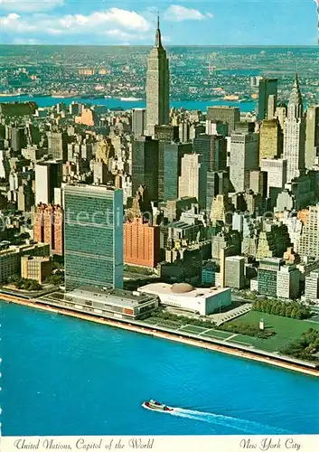 AK / Ansichtskarte New_York_City United Nations Capitol of the World New_York_City