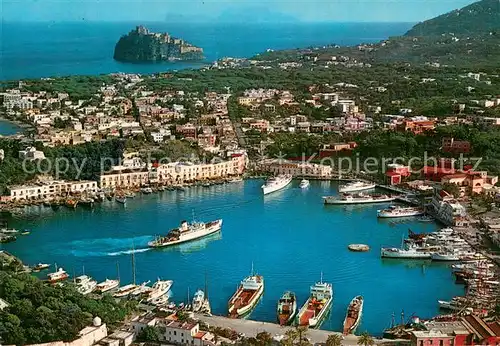AK / Ansichtskarte Ischia_IT Veduta aerea Il Porto e il Castello 