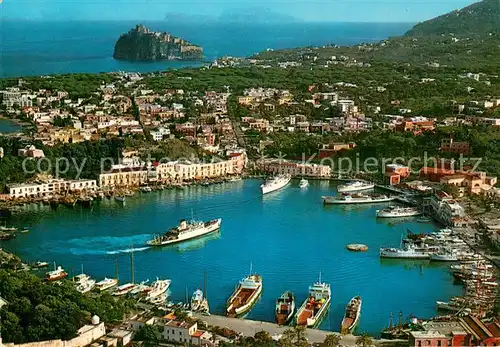 AK / Ansichtskarte Ischia_IT Veduta aerea Il Porto e il Castello 