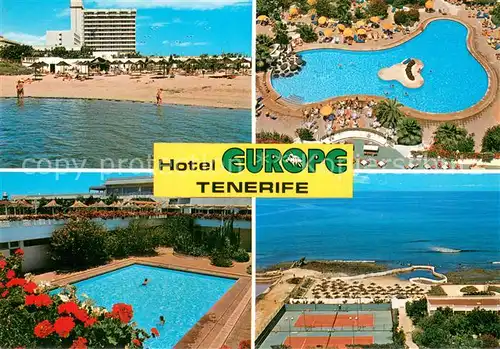 AK / Ansichtskarte Playa_de_las_Americas Hotel Europe Pools Strand Tennisplaetze Playa_de_las_Americas