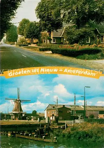 AK / Ansichtskarte Amsterdam__NL Strassenpartie Windmuehle 