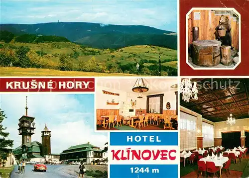 AK / Ansichtskarte Krusne_Hory_CZ Hotel Klinovec nejvyssi vrchol Krusnych hor se stejnojmennym horskym hotelem 
