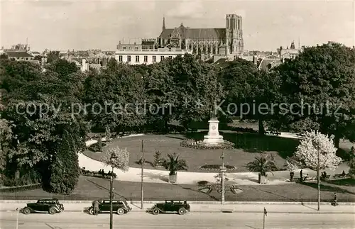 AK / Ansichtskarte Reims_51 Square Colbert et la Cathedrale 