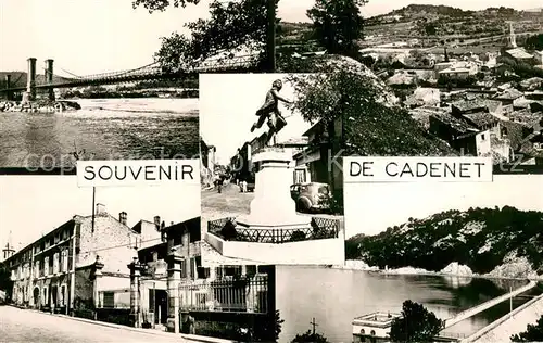 AK / Ansichtskarte Cadenet La Duranee Vue generale La Mairie Bassin St Cristophe Le Tambour d Arcole Cadenet