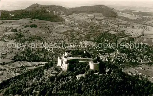 AK / Ansichtskarte Neuffen Burg Hohenneuffen Fliegeraufnahme Neuffen