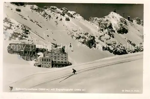 AK / Ansichtskarte Schneefernerhaus_2650m_Zugspitze Panorama 