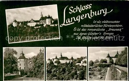 AK / Ansichtskarte Langenburg_Wuerttemberg Schloss Langenburg Details Langenburg Wuerttemberg