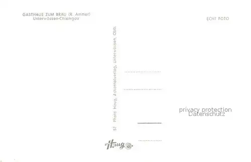 AK / Ansichtskarte Unterwoessen Gasthaus zum Braeu Unterwoessen