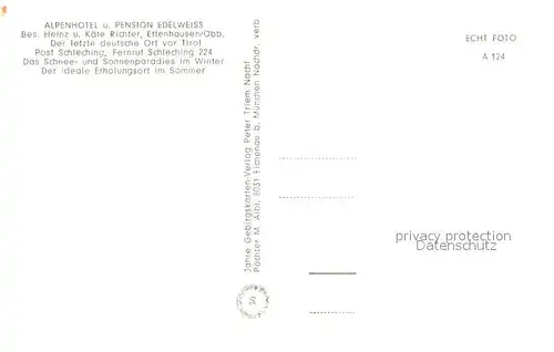 AK / Ansichtskarte Ettenhausen_Schleching Alpen Hotel Edelweiss Ettenhausen_Schleching