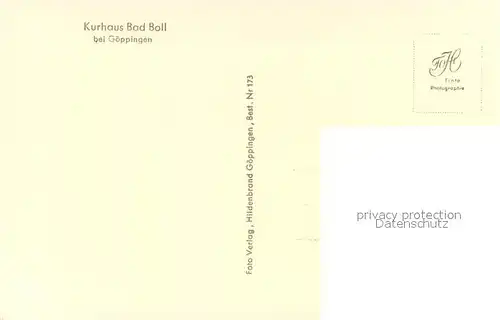 AK / Ansichtskarte Bad_Boll Kurhaus Bad Boll Bad_Boll