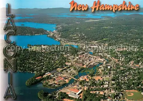 AK / Ansichtskarte Laconia_New_Hampshire Fliegeraufnahme Panorama 