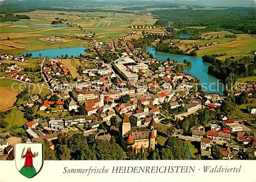AK / Ansichtskarte Heidenreichstein Fliegeraufnahme Gesamtansicht m. Burg Heidenreichstein