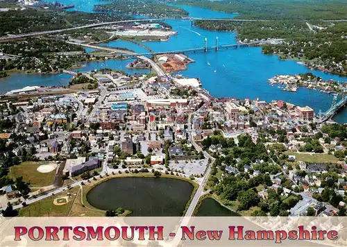 AK / Ansichtskarte Portsmouth_New_Hampshire Fliegeraufnahme Downtown 