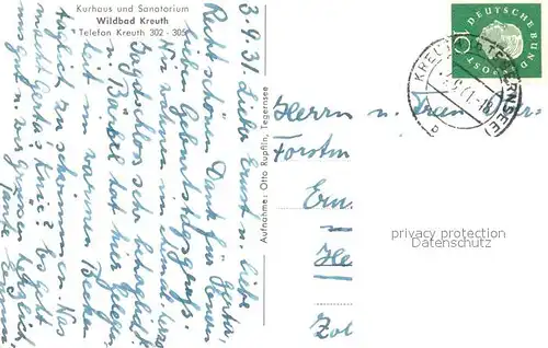 AK / Ansichtskarte Wildbad_Kreuth Kurhaus und Sanatorium Wildbad_Kreuth