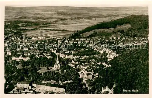 AK / Ansichtskarte Thale_Harz Fliegeraufnahme Gesamtansicht Thale_Harz