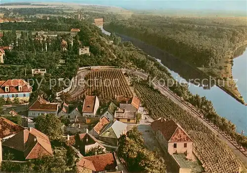 AK / Ansichtskarte Melnik_Czechia Fliegeraufnahme Zusammenfluss d. Elbe u. Moldau 