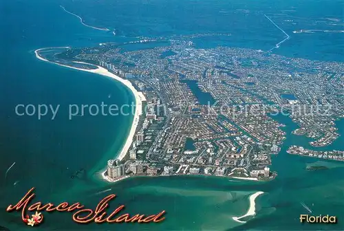 AK / Ansichtskarte Marco_Island_Florida Fliegeraufnahme Panorama 