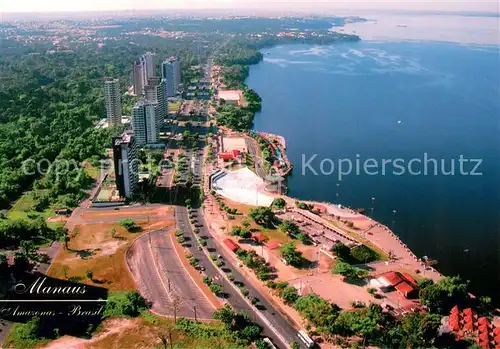 AK / Ansichtskarte Manaus_Brazil Fliegeraufnahme Ponte Negra 