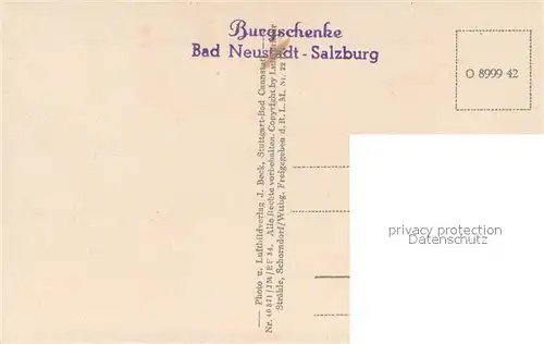 AK / Ansichtskarte Bad_Neustadt Burgschenke Salzburg Fliegeraufnahme Bad_Neustadt