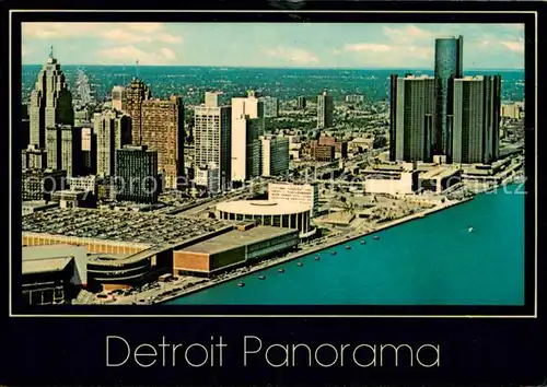 AK / Ansichtskarte Detroit_Michigan Fliegeraufnahme Panorama 