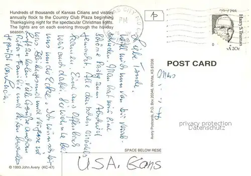 AK / Ansichtskarte Kansas_City_Kansas Spectaculare Christmas lights 