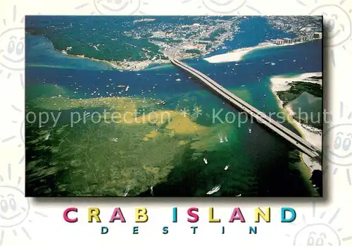 AK / Ansichtskarte Destin_Florida Fliegeraufnahme Crab Island 