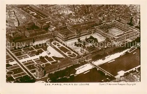 AK / Ansichtskarte Paris_75 Palais du Louvre Vue aerienne 