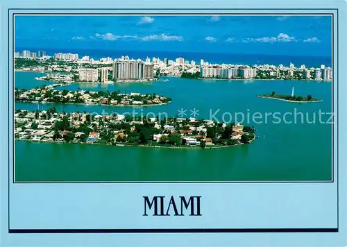 AK / Ansichtskarte Miami_Florida Fliegeraufnahme Panorama 