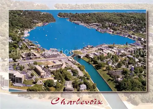 AK / Ansichtskarte Charlevoix Fliegeraufnahme Lake Michigan  