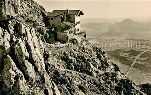 AK / Ansichtskarte Reichenhaller_Haus_1750m_Hochstauffen mit Blick nach Salzburg 