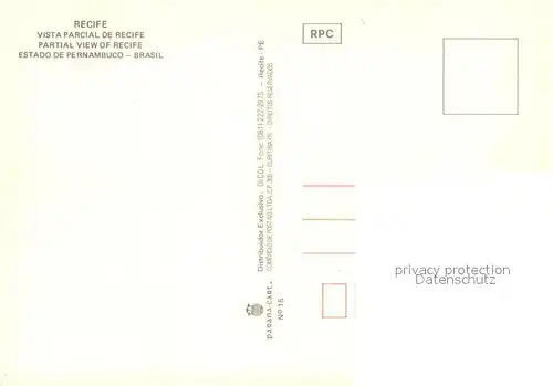 AK / Ansichtskarte Recife Parcial View of Recife Recife