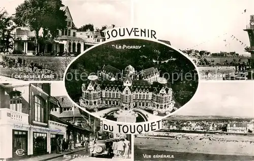 AK / Ansichtskarte Le_Touquet Paris Plage Casino de la Foret Le Picardy La Piscine Rue St Jean Vue generale Le_Touquet Paris Plage