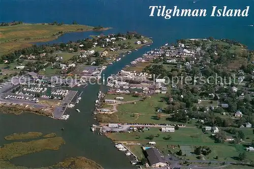 AK / Ansichtskarte Tilghman Fliegeraufnahme Eastern Shore Town  Tilghman