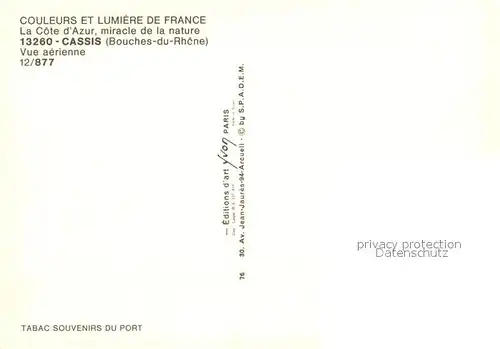 AK / Ansichtskarte Cassis_13 Port Cote d Azur vue aerienne 