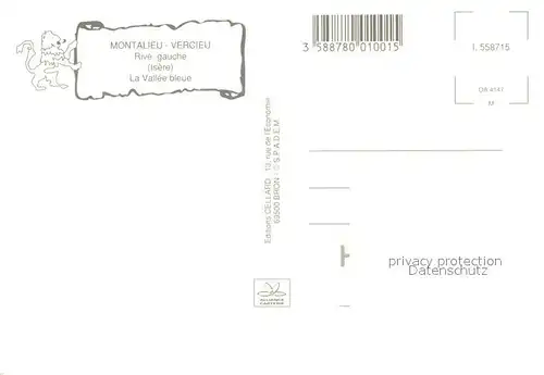 AK / Ansichtskarte Montalieu Vercieu Rive gauche Vallee bleue vue aerienne Montalieu Vercieu