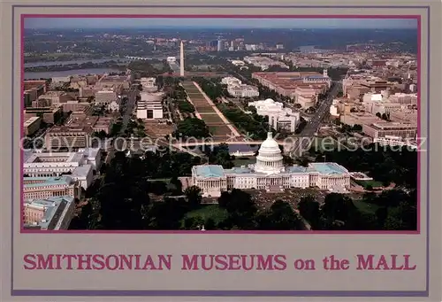 AK / Ansichtskarte Washington__DC Smithsonian Museums on the National Mall aerial view 