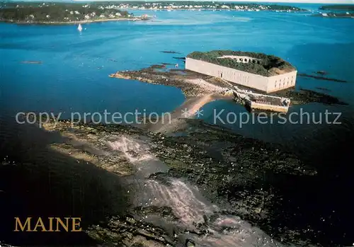 AK / Ansichtskarte Maine_US State Fliegeraufnahme Rugged Coast of Maine 