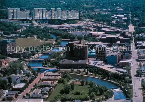 AK / Ansichtskarte Flint_Michigan Fliegeraufnahme 