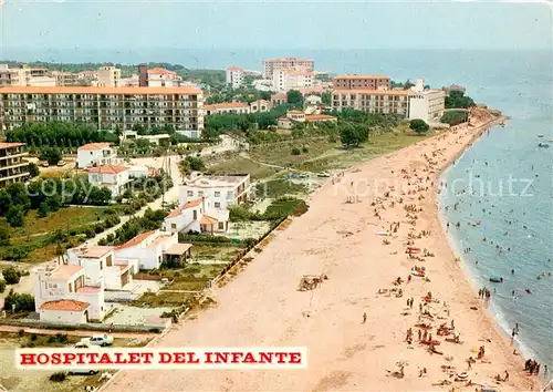 AK / Ansichtskarte Tarragona Hospitalet del Infante Playa vista aerea Tarragona