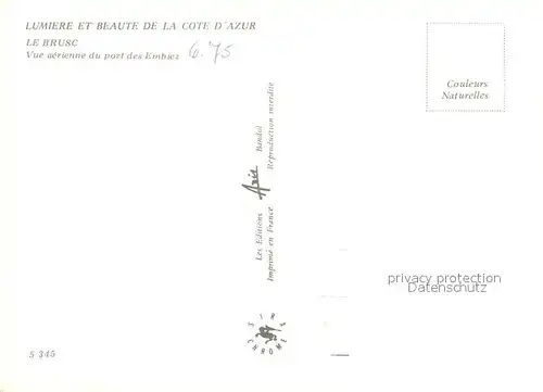 AK / Ansichtskarte Le_Brusc_83 Vue aerienne du port des Embiez 