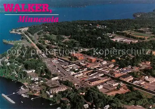 AK / Ansichtskarte Walker_Minnesota City of Walker and Leech Lake aerial view Walker Minnesota