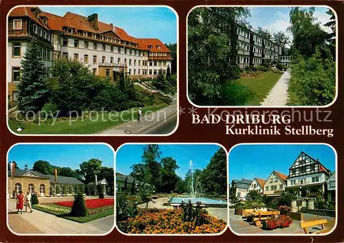 AK / Ansichtskarte Bad_Driburg Kurklinik Stellberg Park Wasserspiele Bad_Driburg