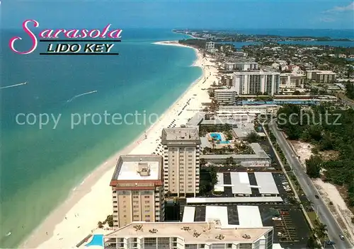 AK / Ansichtskarte Sarasota_Florida Lido Key on the west coast aerial view 