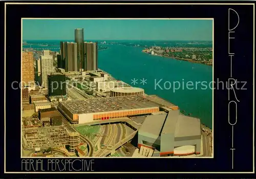 AK / Ansichtskarte Detroit_Michigan Fliegeraufnahme 