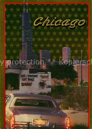 AK / Ansichtskarte Chicago_Illinois Teilansicht Wolkenkratzer 