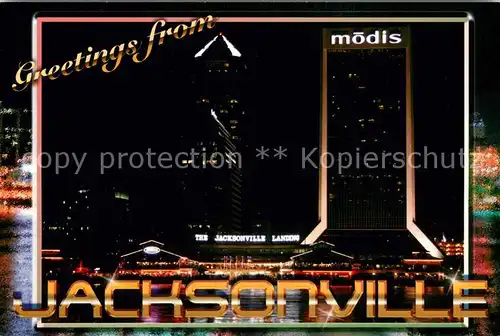 AK / Ansichtskarte Jacksonville_Florida St. Johns River by Night 