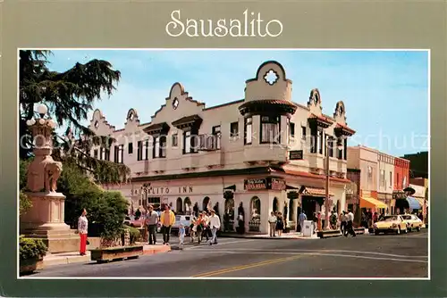 AK / Ansichtskarte Sausalito_California Teilansicht m. Sausalito Inn 