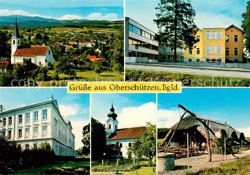 AK / Ansichtskarte Oberschuetzen Gesamtansicht m. Maedchenheim Schule Kirche Czarda Oberschuetzen